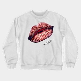 Hugs & Kisses XOXO Lips Fashionista Shirt by InsideLuv Crewneck Sweatshirt